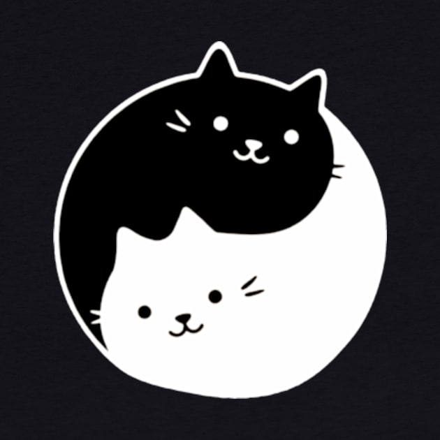 Yin And Yang Cats by Welcome To Chaos 